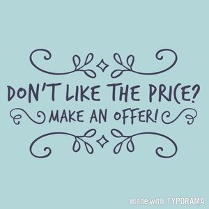 All reasonable offers welcome!